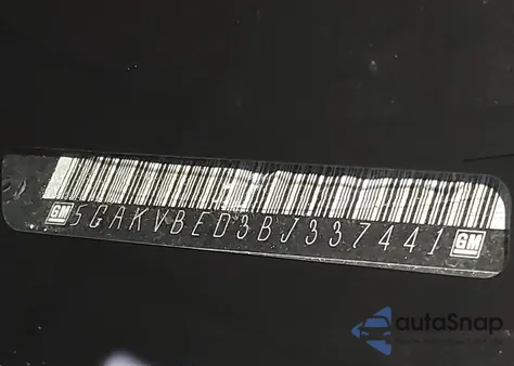 2011 Buick Enclave 1Xl из США, поврежденный, VIN 5GAKVBED3BJ337441